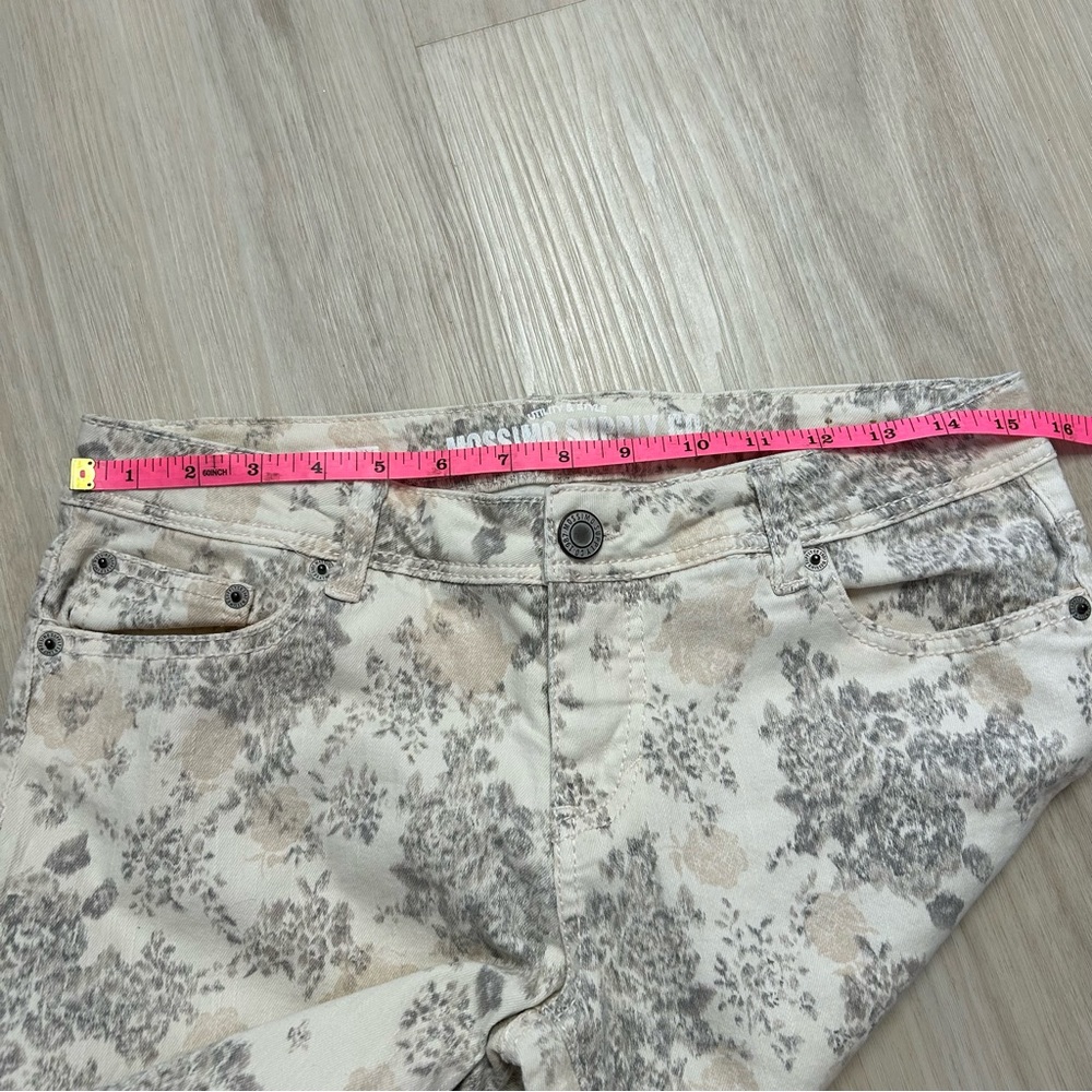 Mossimo Floral Skinny Jeans Fit 6 Womens Size 9. - Picture 5 of 8